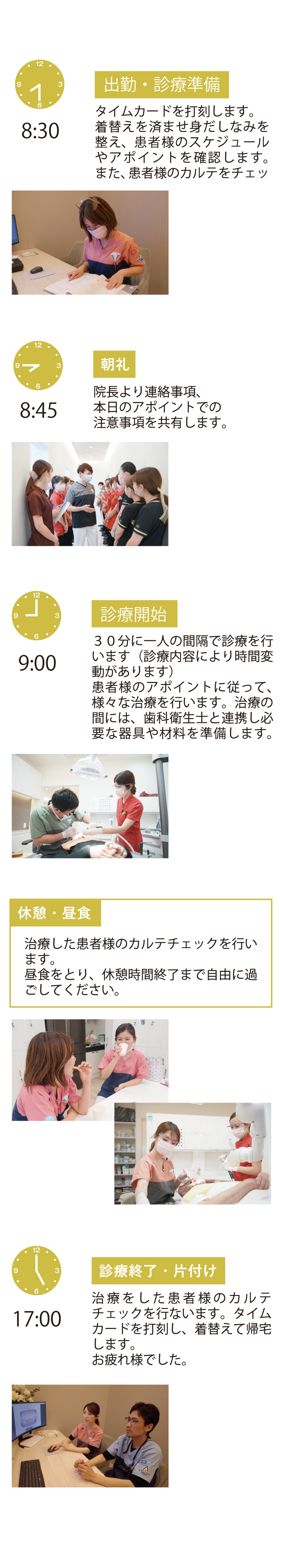 1日のスケジュール