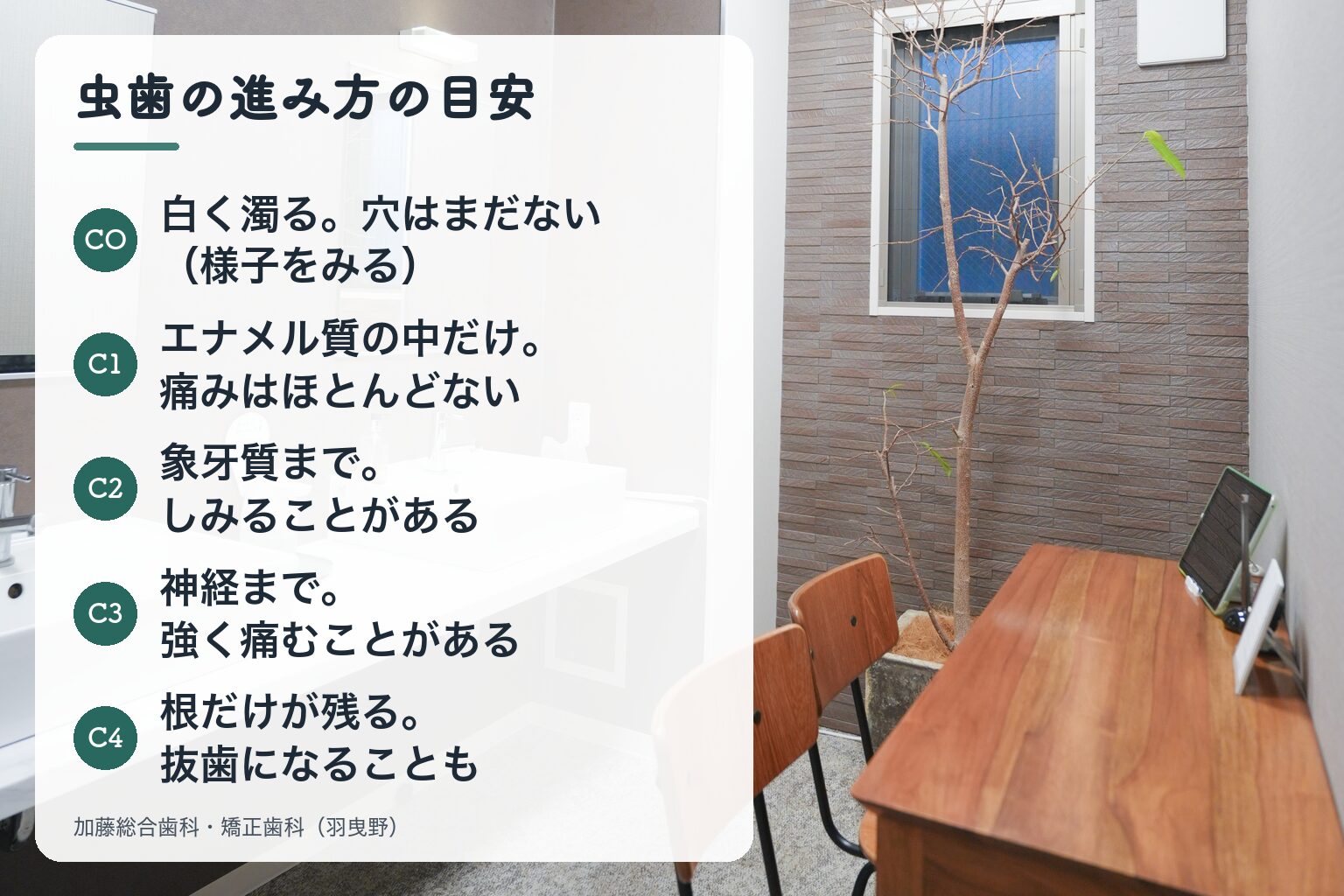 虫歯の進み方の目安