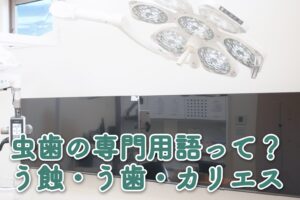 虫歯の専門用語って？う蝕・う歯・カリエス